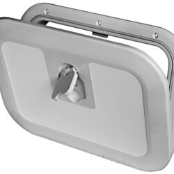 Portello a filo RAL 7042 380 x 280 mm